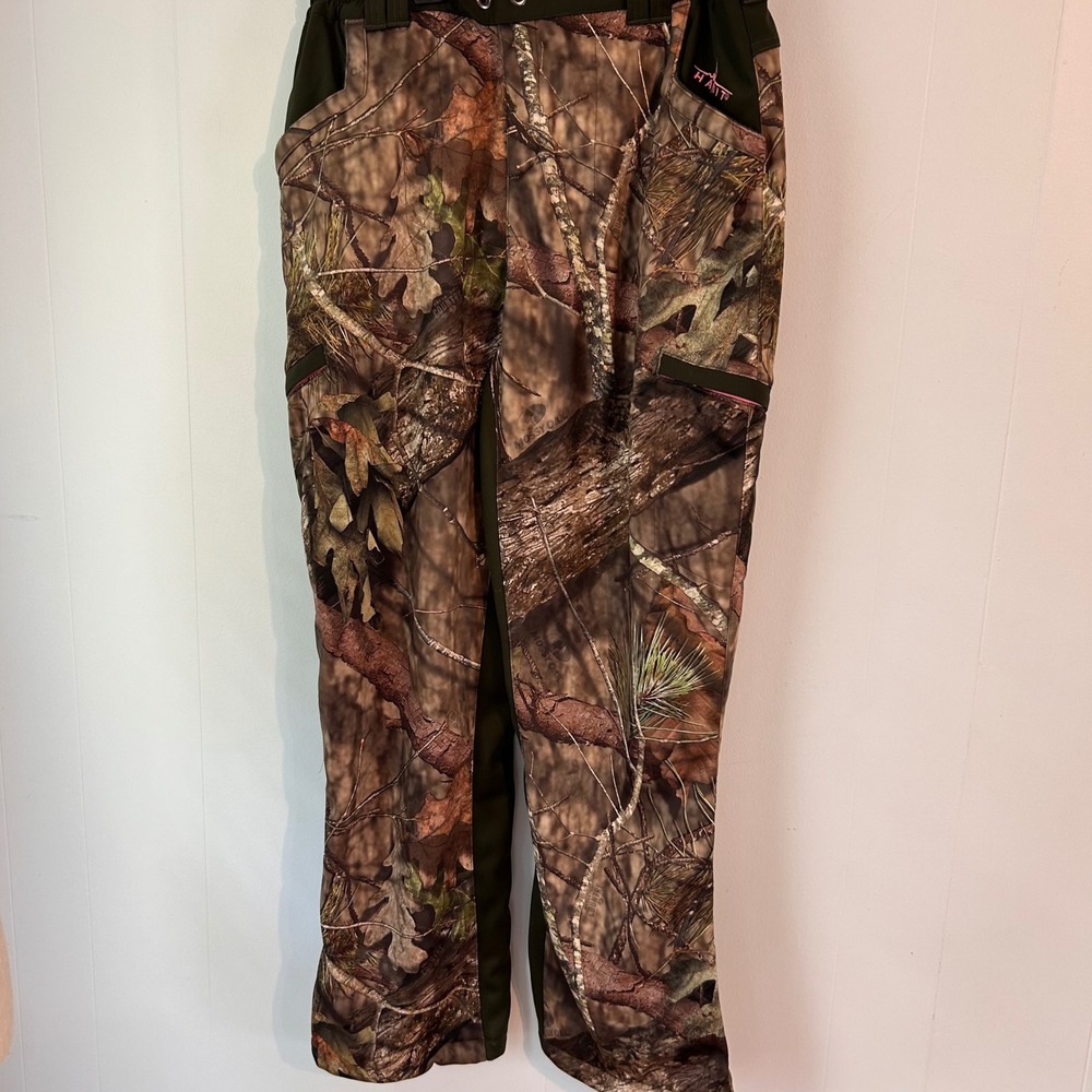 Habit Womens Mossy Oak Camo Scent-Factor Fleece Lined Hunting Pants Large TP1018